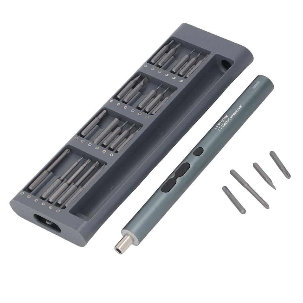 Electric Screwdriver Set 62 in 1 Design 200rpm Speed Type C Charging Port Power Screwdriver Repair Tool Kit