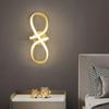 Modern LED Wall Lamp Nordic Gold Bedroom Bedside Wall Lights With Plug Wall Sconce For Minimalist Entryway Corridor Aisle Lights