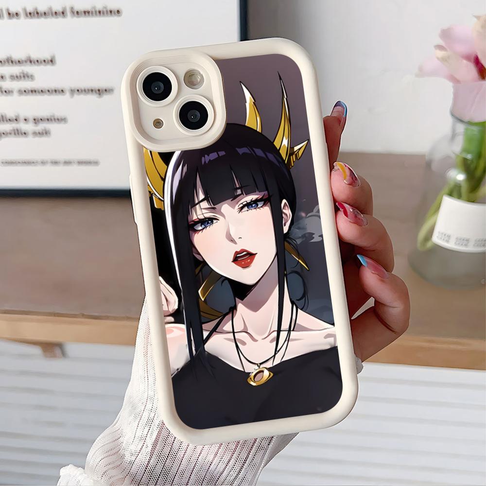 Senjumaru Shutara Phone Case for iPhone 17 16 15 14 13 12 11 Air Pro Max Plus White Soft TPU Shockproof Cover