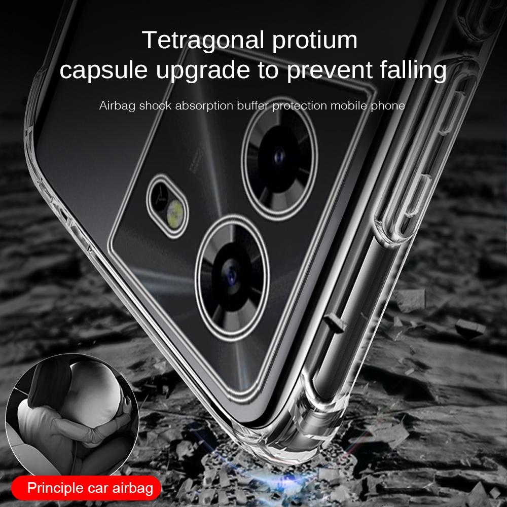 Прозрачный противоударный чехол с воздушными подушками для Tecno Pova5Pro Pova5 Pova 5 Pro Free Fire 4G, мягкая ТПУ рамка, защитный чехол