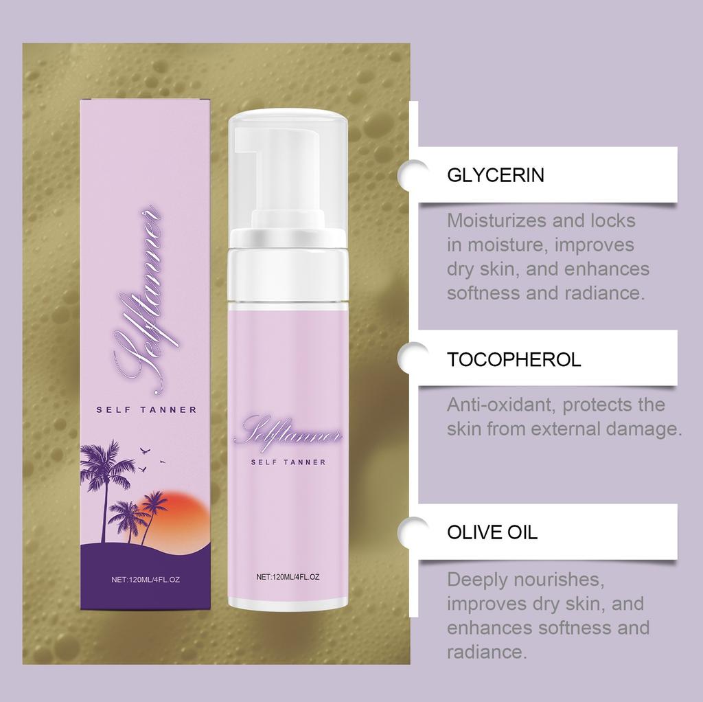 Спрей для загара Интенсивный загар для солярия Стойкий водостойкий для потрясающего загара для тела и лица 120 мл