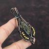 Copper Seraphinite Pendant Copper Wire Wrapped Jewelry Gemstone Pendant Copper Pendant Wire Wrapped Pendant Gift For Bridal Handmade Jewelry