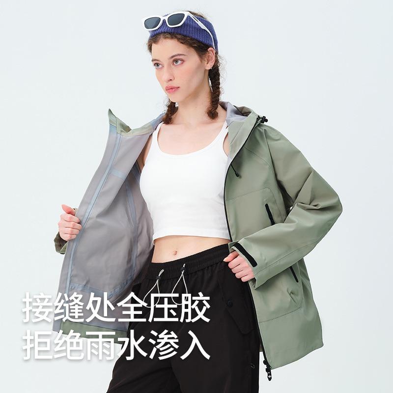 Легкая однослойная куртка с капюшоном мужская для активного отдыха, сверхпрочная, непромокаемая, теплая, ветрозащитная, женский альпинистский костюм