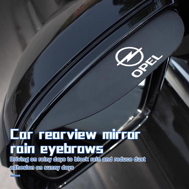 2pcs Car Rearview Mirror Rain Eyebrow Carbon Fiber Sun Visor For Opel ADAM ASTRA J K CORSA E INSIGNIA MOKKA VIVA Meriva