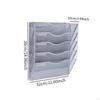 Hanging File Holder Rack Mail Organizer Desk Convenient Assemble Mesh Metal Wall