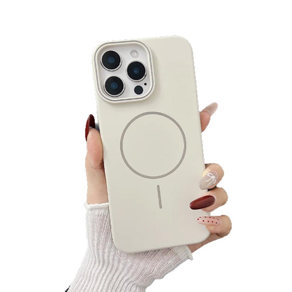 Magnetic Suction Soft PC Shell New Trendy Female Protective Cover Ins Style Couple Fashion Frosted Love Frosted Hard Shell