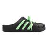 adidas Адидас Нескользящие Закрытые Тапочки Унисекс Черно-Зеленые GZ5886(Команда47-)