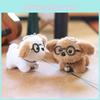 Cute Fluffy Dog Keychain Plush Toy Soft Cartoon Animal Bag Accessory Stuffed Doll