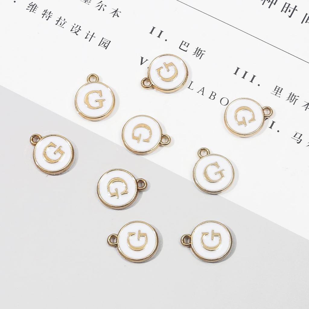 10 шт., металлическая эмаль, английские буквы, подвески, подвеска для самостоятельного изготовления ювелирных изделий, ожерелье, браслет, аксессуары