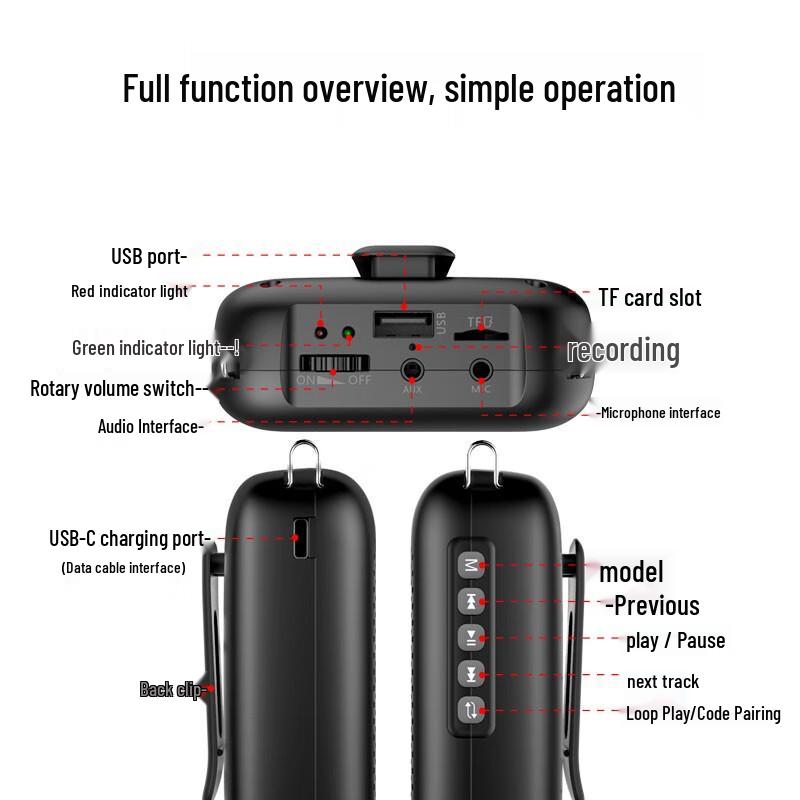 NORWII S358 Portable Voice Amplifier for Teachers