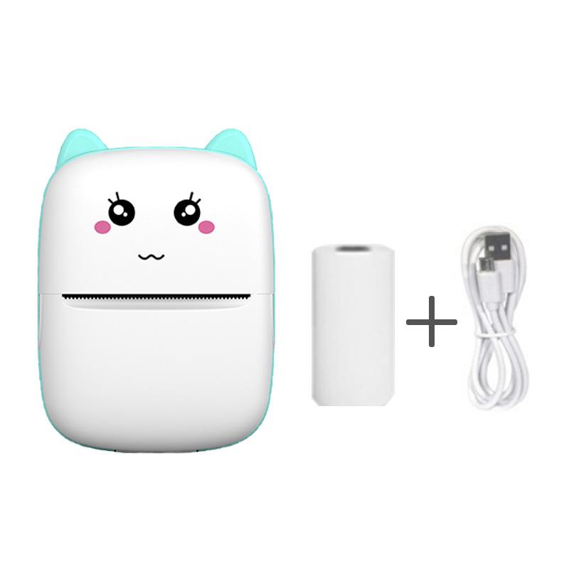 Портативный термопринтер MINI с беспроводной связью BT 203dpi Фотоэтикетка Памятка Печать неправильных вопросов с USB-кабелем Imprimante Портативный