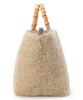 Официальная сумка MEDIUM BAMBOO TOTE First Warm Beige Fur [LeSportsac] 2/1440 Женская