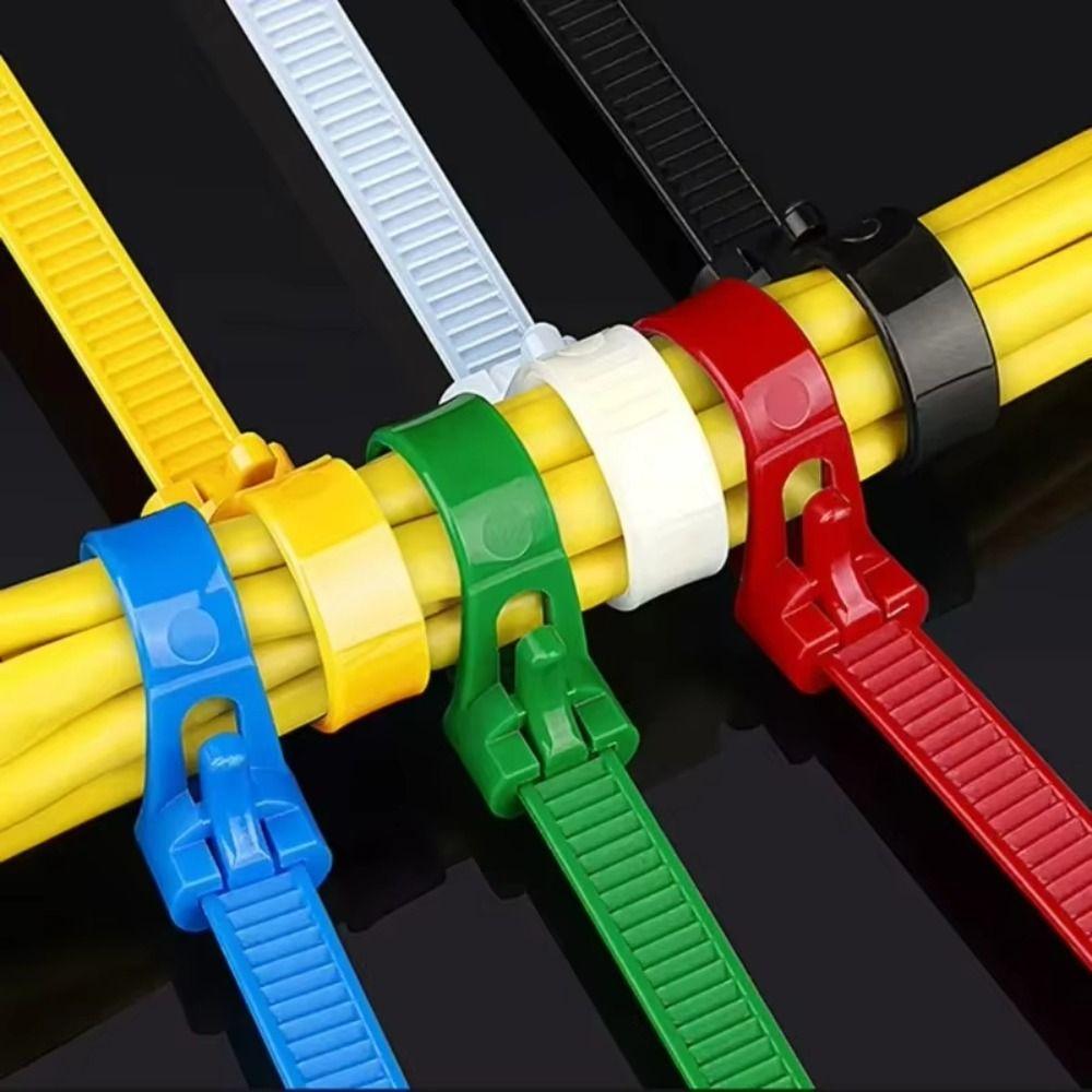 100 PCS Heavy Duty Nylon Universal Cable Tie Buckle Plastic Cable Ties Tool Cable Stripper Tool