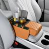 Многофункциональная подушка для подлокотника центральной консоли, ящик для хранения из искусственной кожи, универсальная подушка для подлокотника автомобиля