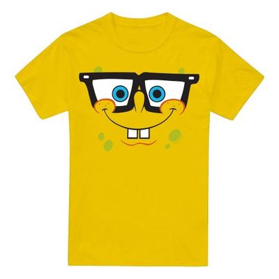 Футболка мужская SpongeBob SquarePants с изображением лица ботаника