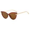 Ins New Luxury Cat Eye Gradient Women Sunglasses  Personality Color Matching Frame Design High Quality Men Uv400