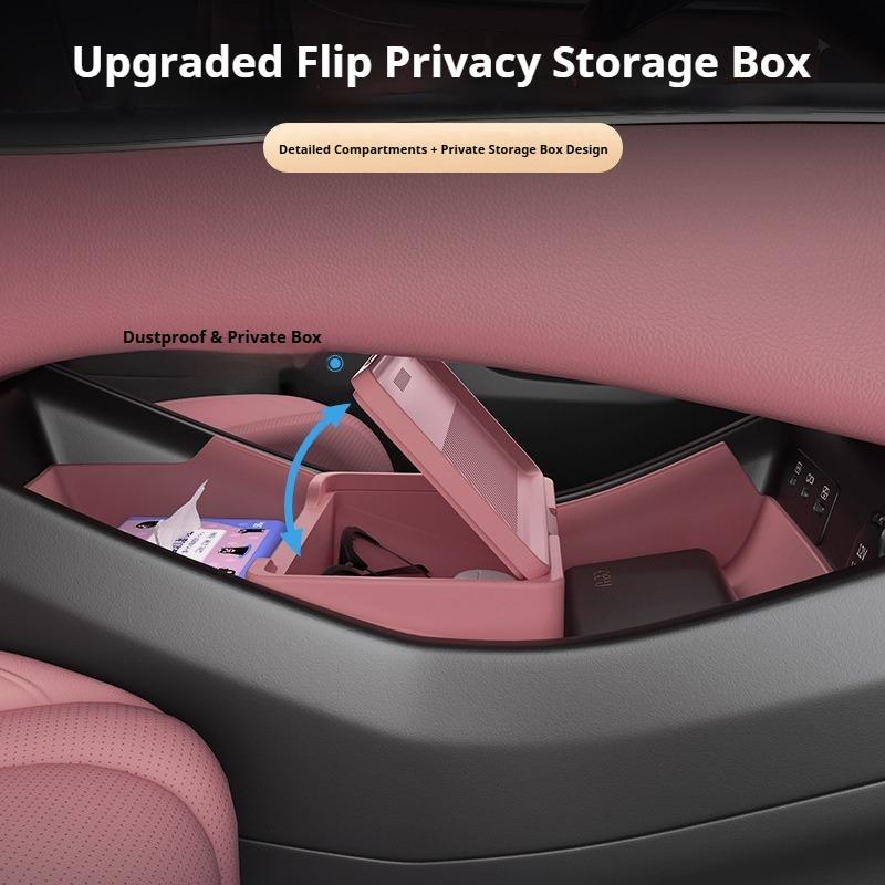 For BYD 25 Seal 07 DMI Car Central Control Lower Storage Box Silicone Storage Box Anti-Slip Waterproof Interior Modify Accessory