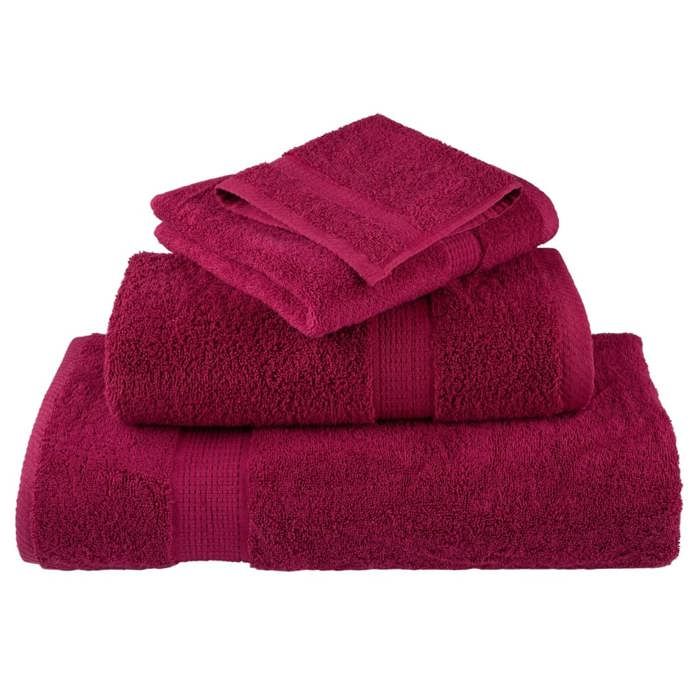 VidaXL Serviettes de Qualité Supérieure 4 pcs, Serviettes de Douche, Draps de Bain, Serviettes d'Invité de Toilette, 137222