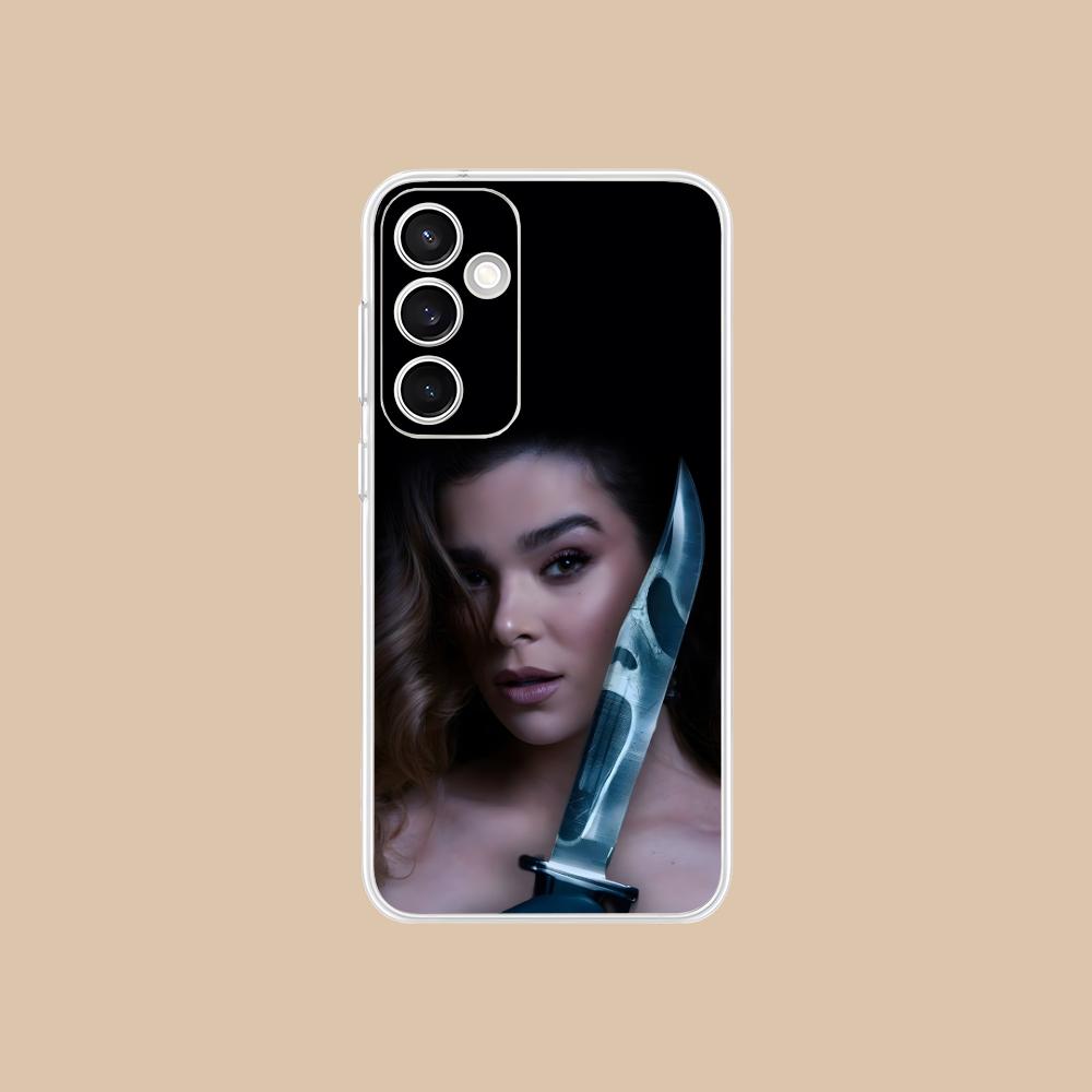 Hailee Steinfeld Clear Mobile Phone Case for Samsung Galaxy S25 S24 S23 S22 S21Plus FE Ultra Colorful Cover