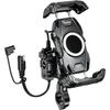 Kaedear Bike Smartphone Holder Vibration Absorption QI Wireless Charging USB Powered Waterproof Mobile Holder Motorcycle Smartphone Holder Vibration A