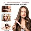 Professional Flat Iron Hair Straightener 2 In 1 Curling Iron Ceramic Ionic Hair Curler Curling Tongs Fast Heating Hair Styler