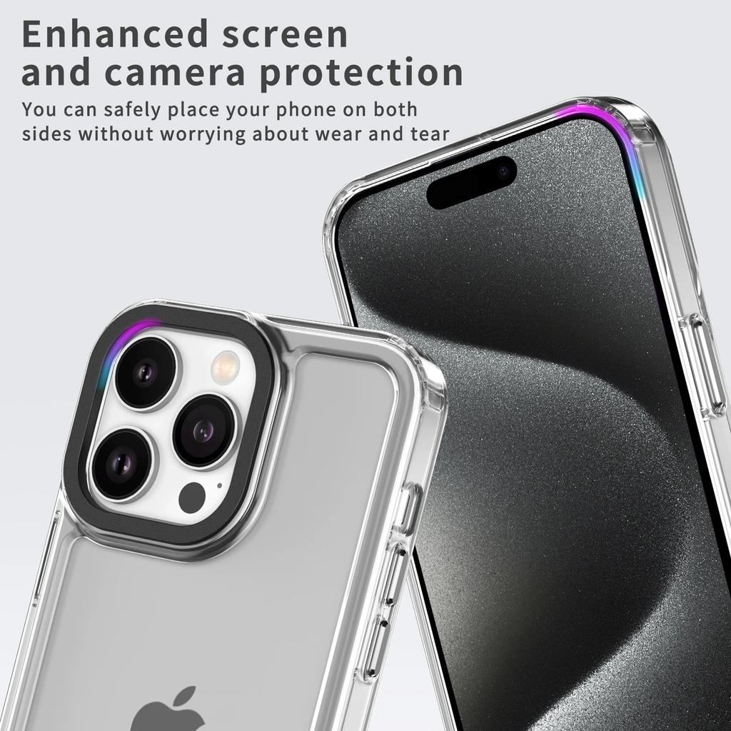 High Quality Acrylic Shockproof Clear Case For iPhone 15 Pro Max 14 Pro 13 12 11 Pro XS Max XR X 8 7 Plus SE 2022 SE2 SE3 Back Transparent Cover