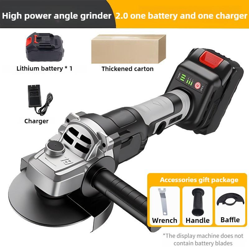 Portable Handheld Cutting Machine Rechargeable Multifunctional Polishing Machine High Power Electric Angle Grinder