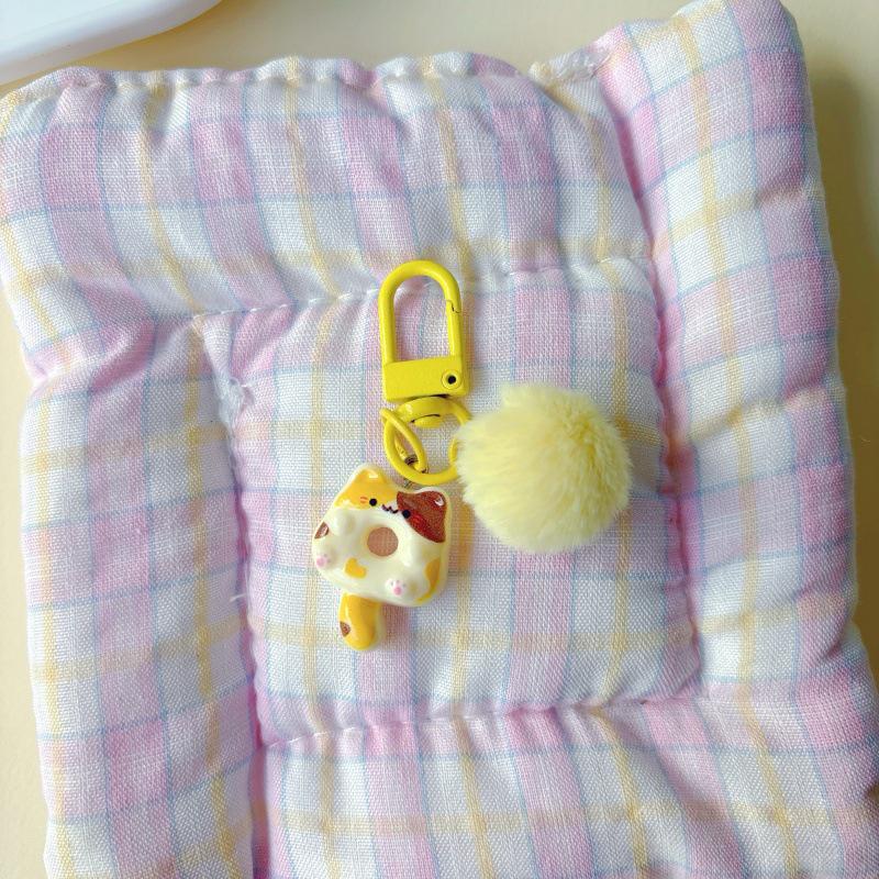 Мягкая брелок-брелок кошка в виде пончика: Милый Брелок-Подвеска Мультяшное Сердечко