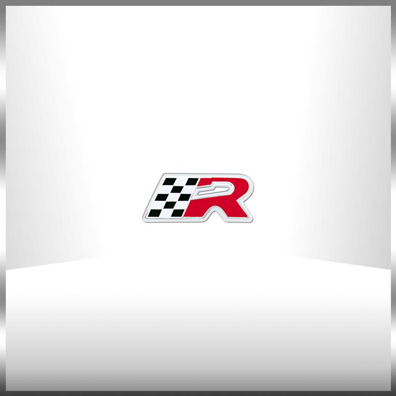 Car 3D Metal Sticker Race 300 Flag Emblem Front Grille Sticker Fender Side Badge Decal For Seat Cupra Leon Altea Ibiza Fiat 500