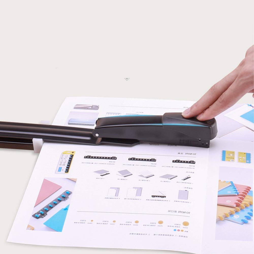20 Sheets Metal Body Long Arm Stapler 20 Sheet Capacity Booklet Stapler Brochure Making