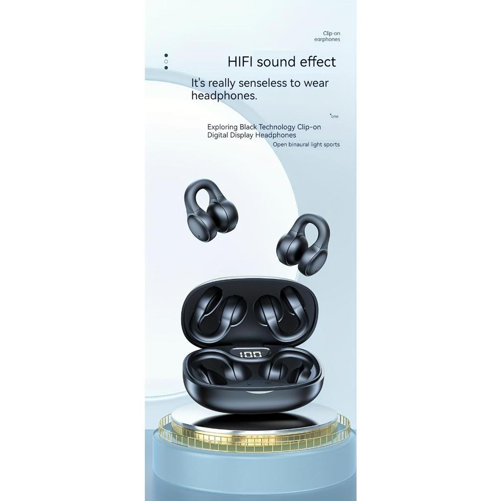 Новые беспроводные музыкальные наушники, сенсорные наушники, спортивные наушники-клипсы, для наушников Millet, iPhone, умные наушники