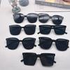 Модные Корейские Персональные Инстаграм Тренд Черная Квадратная Рамка УФ400 Солнцезащитные Очки для Мужчин Женщин Уличные Большие Очки Oculos De Sol