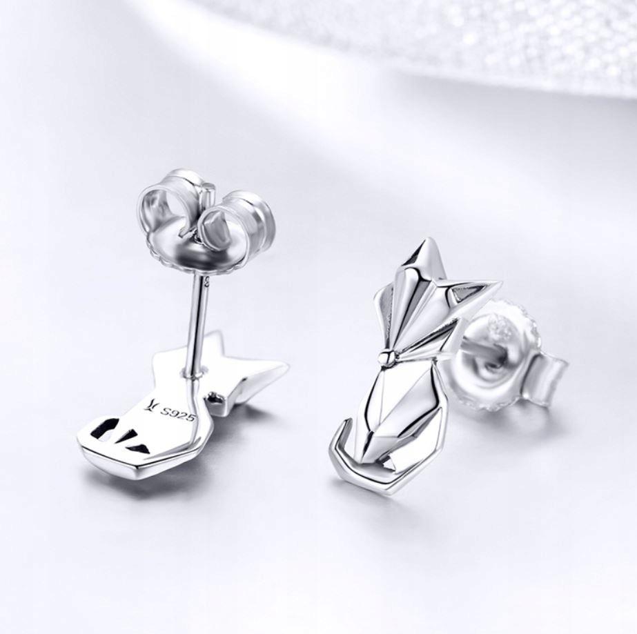 925 Fox Earrings, Foxes Box, S925 Fox, Animals, Pr 925