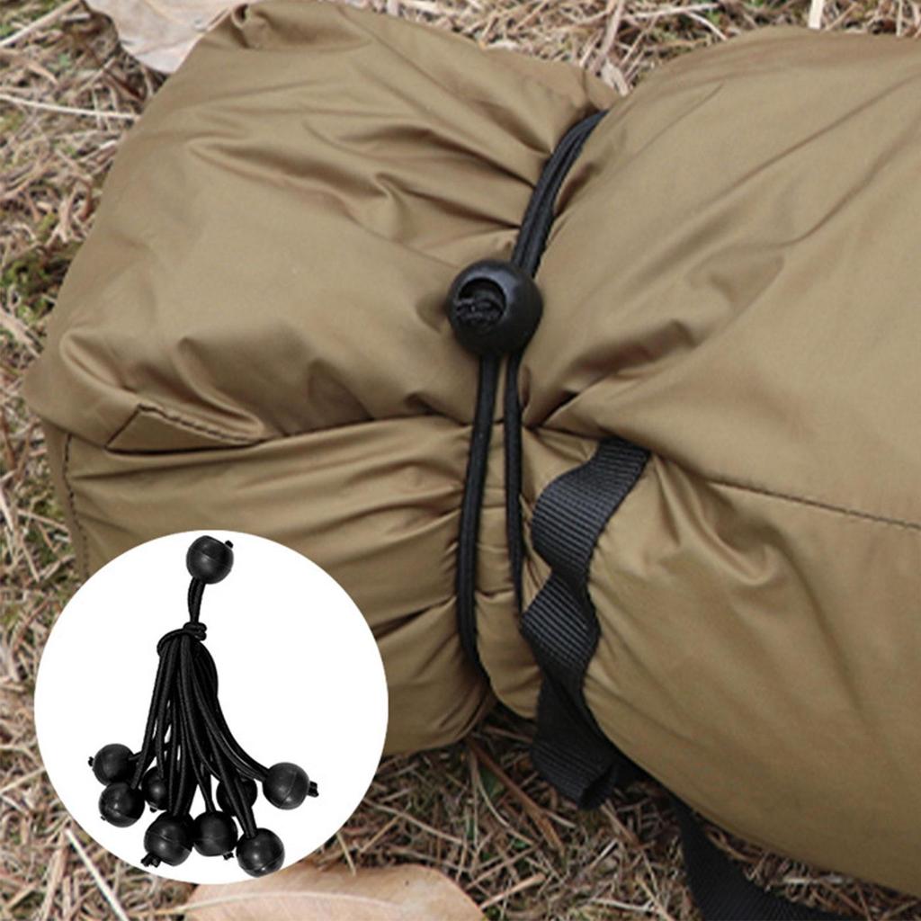 20Pcs Bungee Cord Balls Strap Multifunctional Indoor Outdoor Elastic Tarp Tie for Awing