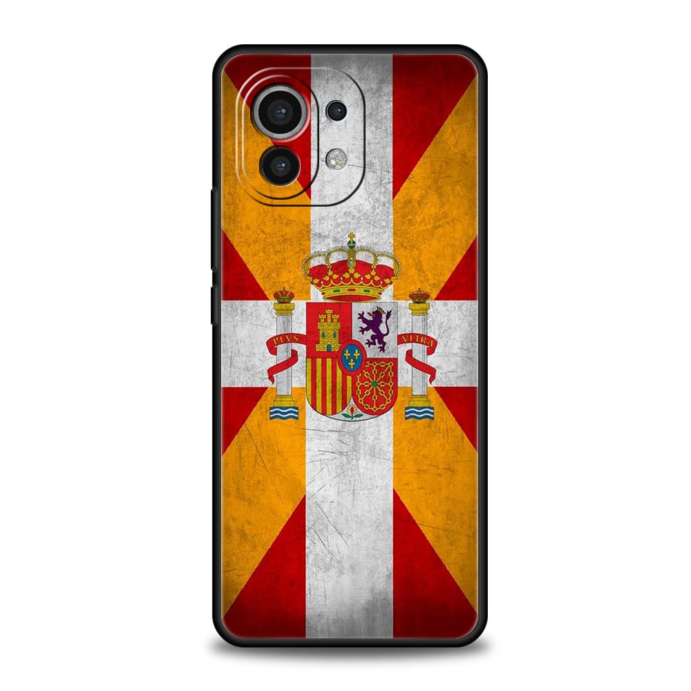 Чехол для телефона с флагом быка Испании для Xiaomi 15 14 13 12 Lite 14T 13T 12T Pro Poco X7 X6 X5 X4 X3 NFC F7 Ultra F6 Pro Мягкий чехол