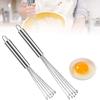 Stainless Steel Ball Whisk Wire Egg Whisk Kitchen Whisks for Cooking Blending Whisking Beating Egg Mixer Baking Tool