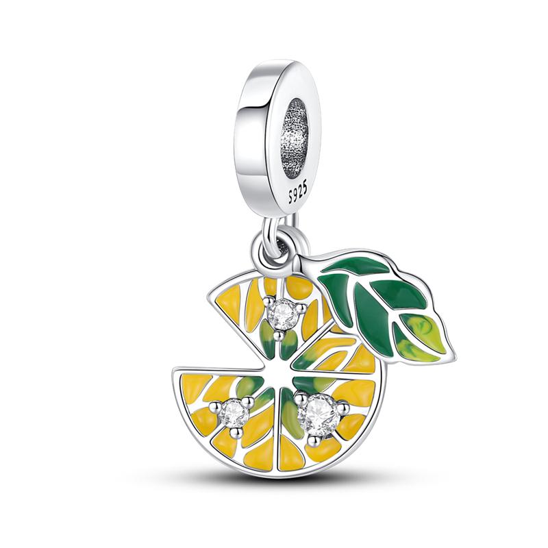 925 Silver Tempting Fruit Serie Charms Pendants Fit For Necklace Original Bracelet DIY Birthday Women's Party Fine Gift