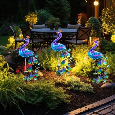 Солнечный павлин дождемер наружный морозостойкий водомер освещенный павлин индикатор осадков