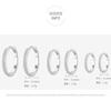 100 %925 Sterling Silver Clear Zircon Simple Fashion Hoop Earrings For Women Girls Anti -Allergy Fine Jewelry Gifts