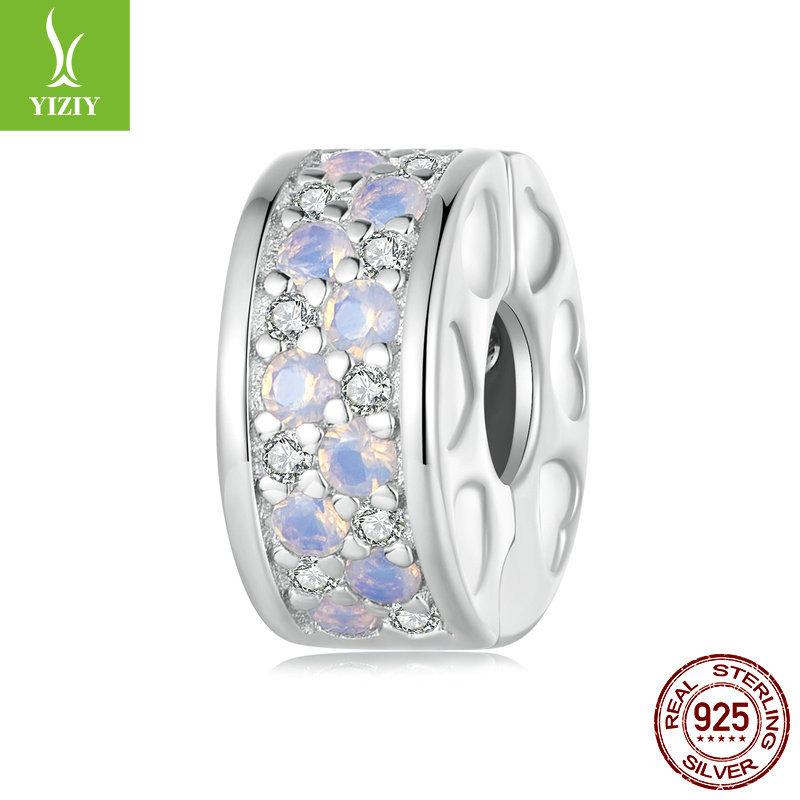 Niche Symphony Nano Opal Diy Bracelet Positioning Separator Beads, Classic Design S925 Silver Beads Loose Beads