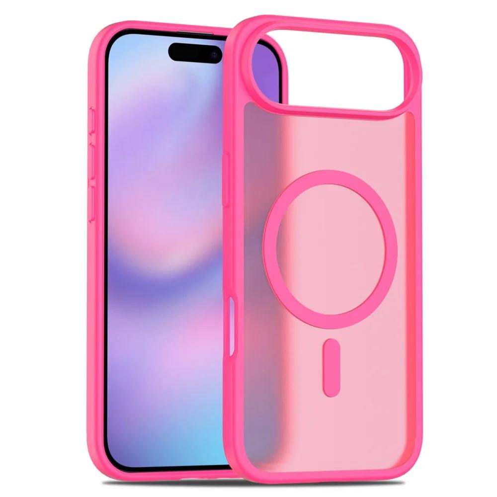 Высококачественный магнитный чехол Magsafe для iPhone 17 Air 16 15 14 13 12 11 Pro Max Plus SE4 16e с беспроводной зарядкой, прочный чехол-броня