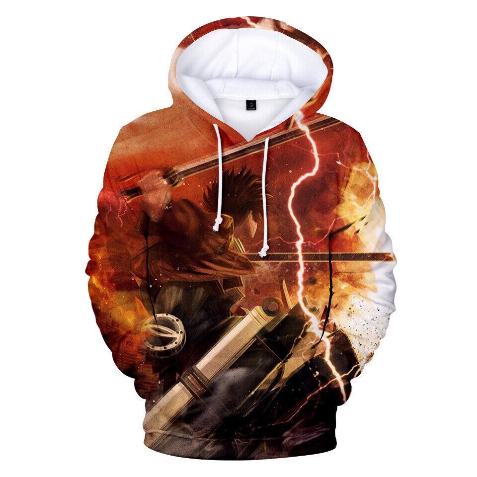 Vibrant Anime Attack On Titan Hoodie Sweatshirt Jacket For Cosplay And Casual Wear
