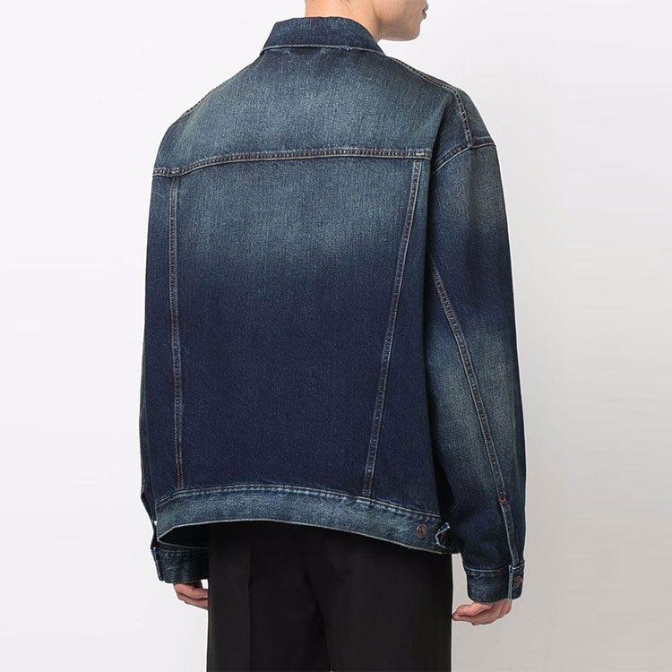 Balenciaga Джинсовая куртка мужская синяя 671889TJW754021