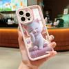 Милый чехол для телефона с рисунком розового кота, подходит для iPhone 17 16 15 14 13 12 11 Pro/Max/Plus, противоударная задняя крышка