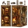 CRESYMME Miniature House Dollhouse Book Nook Kit Wooden DIY 3D Hobby Handmade of Old (Yumezo Books)