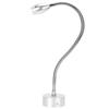 Aluminum Alloy LED Work Wall Light Flexible Gooseneck Table Wall Light (Wiring 110‑240V) Silver 6000K