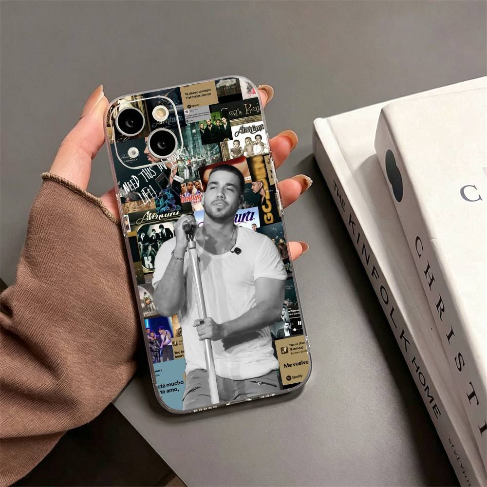 Чехол для телефона певца Romeo Santos для iPhone17,16,15,14,13,12,11 Plus,Pro Max Мягкий прозрачный чехол
