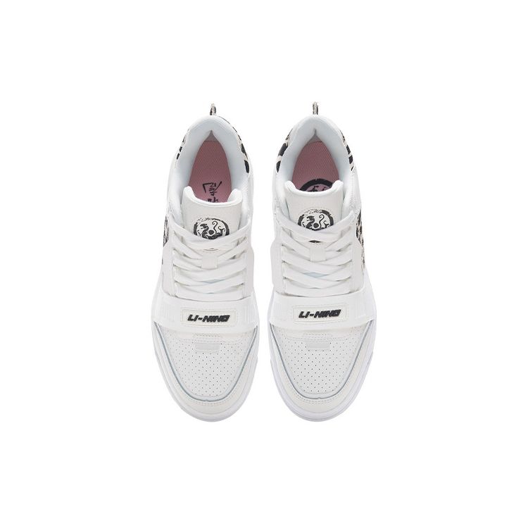 Li Ning Rookie удобные мягкие эластичные нескользящие износостойкие низкие ретро баскетбольные кроссовки женские кроссовки Off-White ABCS004-4