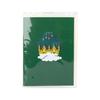 1 Set Foldable Eid Moon Charm Greeting Card with Envelope Small Card Exquisite Folding Thank You Card Message Writable