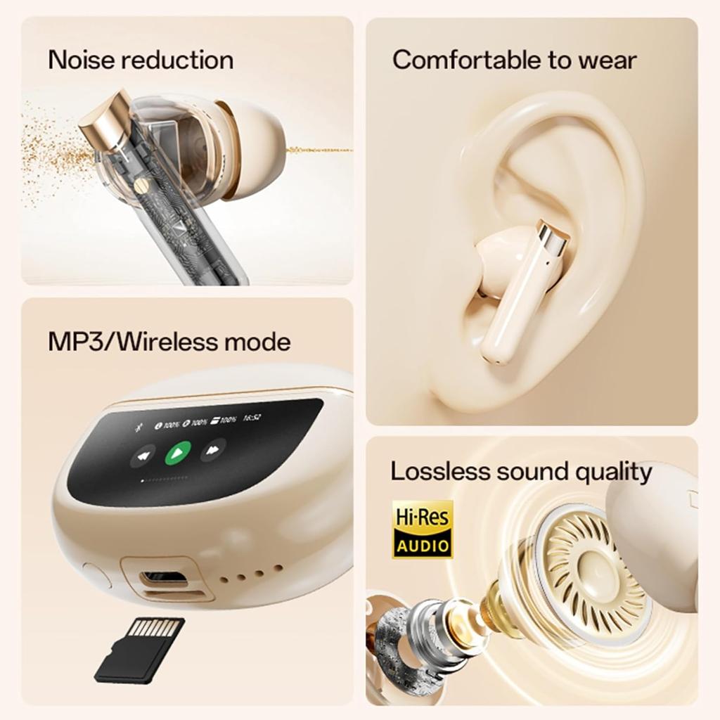 Наушники-вкладыши AI Translation Wireless Наушники 144 языка Bluetooth 5.4 Наушники-вкладыши Двусторонний переводчик Наушники Переводчик для туристического бизнеса